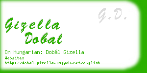 gizella dobal business card